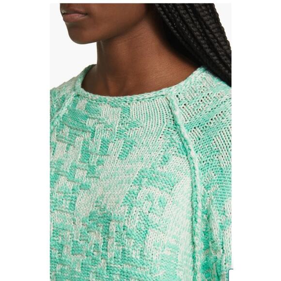 Closed Sweater 100% Organic Cotton Knit Mint Green NWT $465 Size XL 12 - Picture 3 of 11